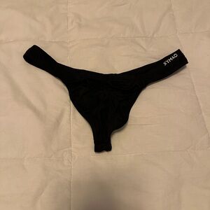 XYMAO Black Thong with Logo
